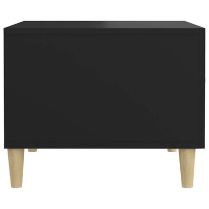 vidaXL Coffee Table Black 50x50x40 cm Engineered Wood