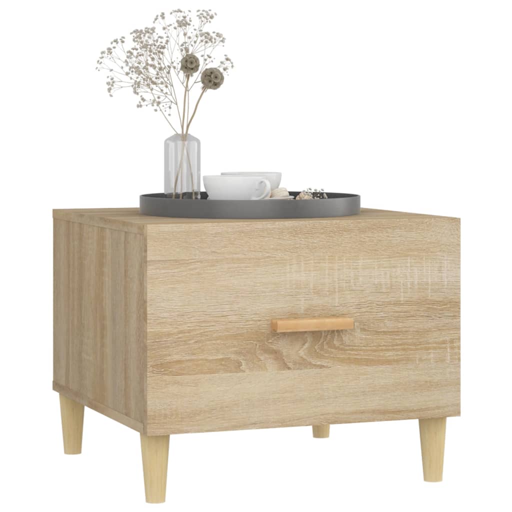 vidaXL Coffee Tables 2 pcs Sonoma Oak 50x50x40 cm Engineered Wood