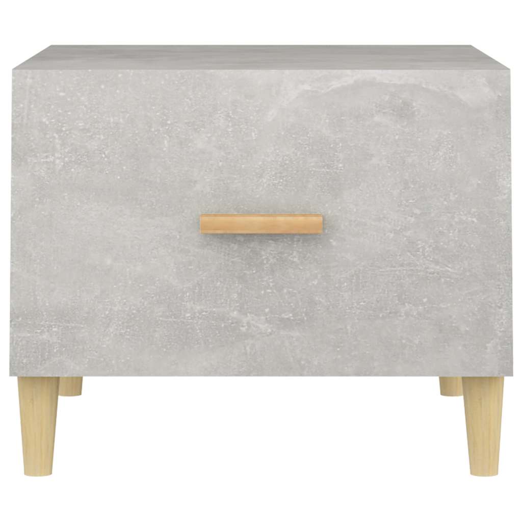 812716 vidaXL Coffee Table Concrete Grey 50x50x40 cm Engineered Wood