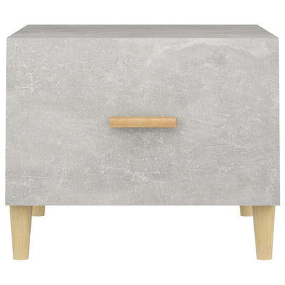 812716 vidaXL Coffee Table Concrete Grey 50x50x40 cm Engineered Wood