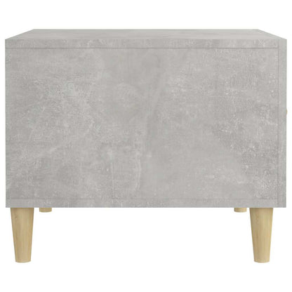812716 vidaXL Coffee Table Concrete Grey 50x50x40 cm Engineered Wood
