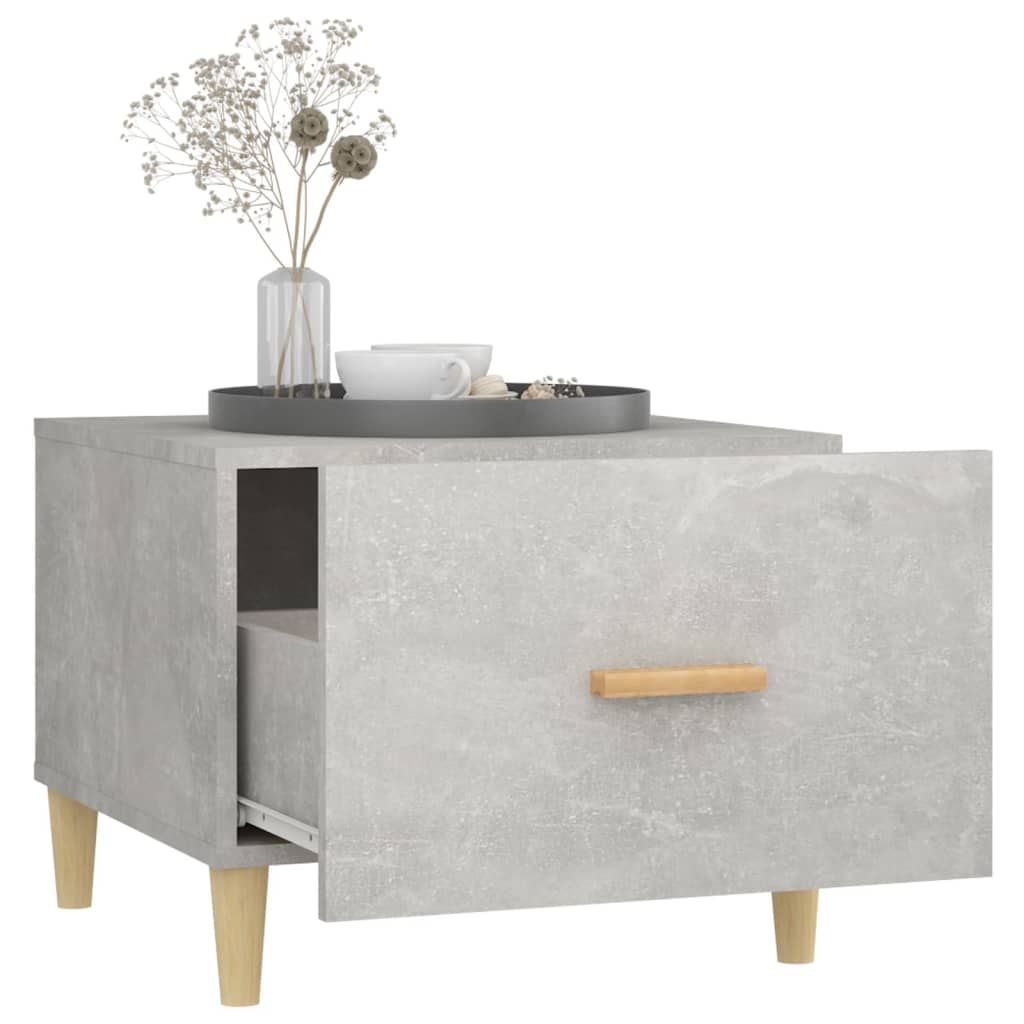 vidaXL Coffee Tables 2 pcs Concrete Grey 50x50x40 cm Engineered Wood