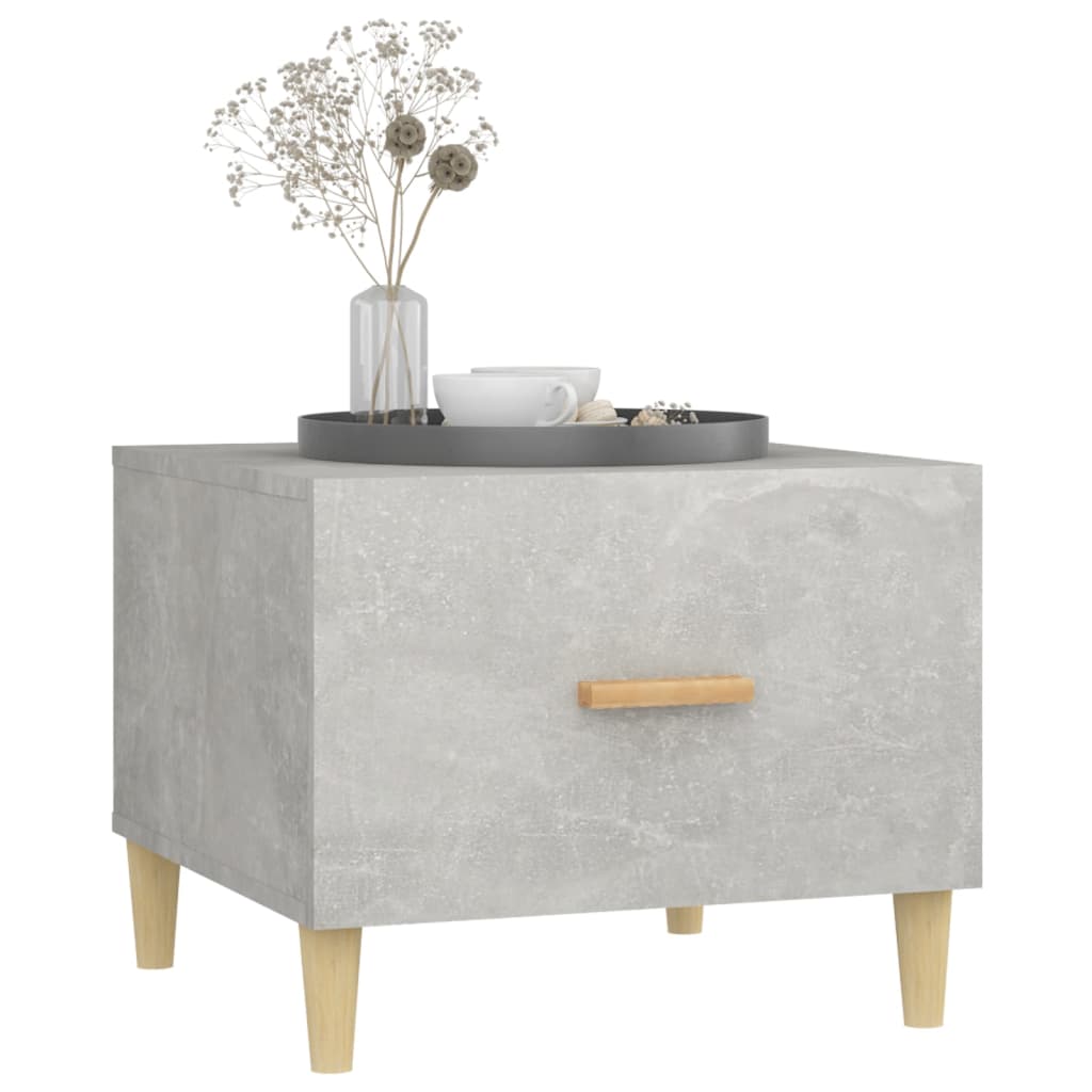 vidaXL Coffee Tables 2 pcs Concrete Grey 50x50x40 cm Engineered Wood