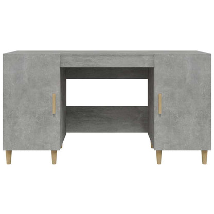 vidaXL Desk Concrete Grey 140x50x75 cm Engineered Wood