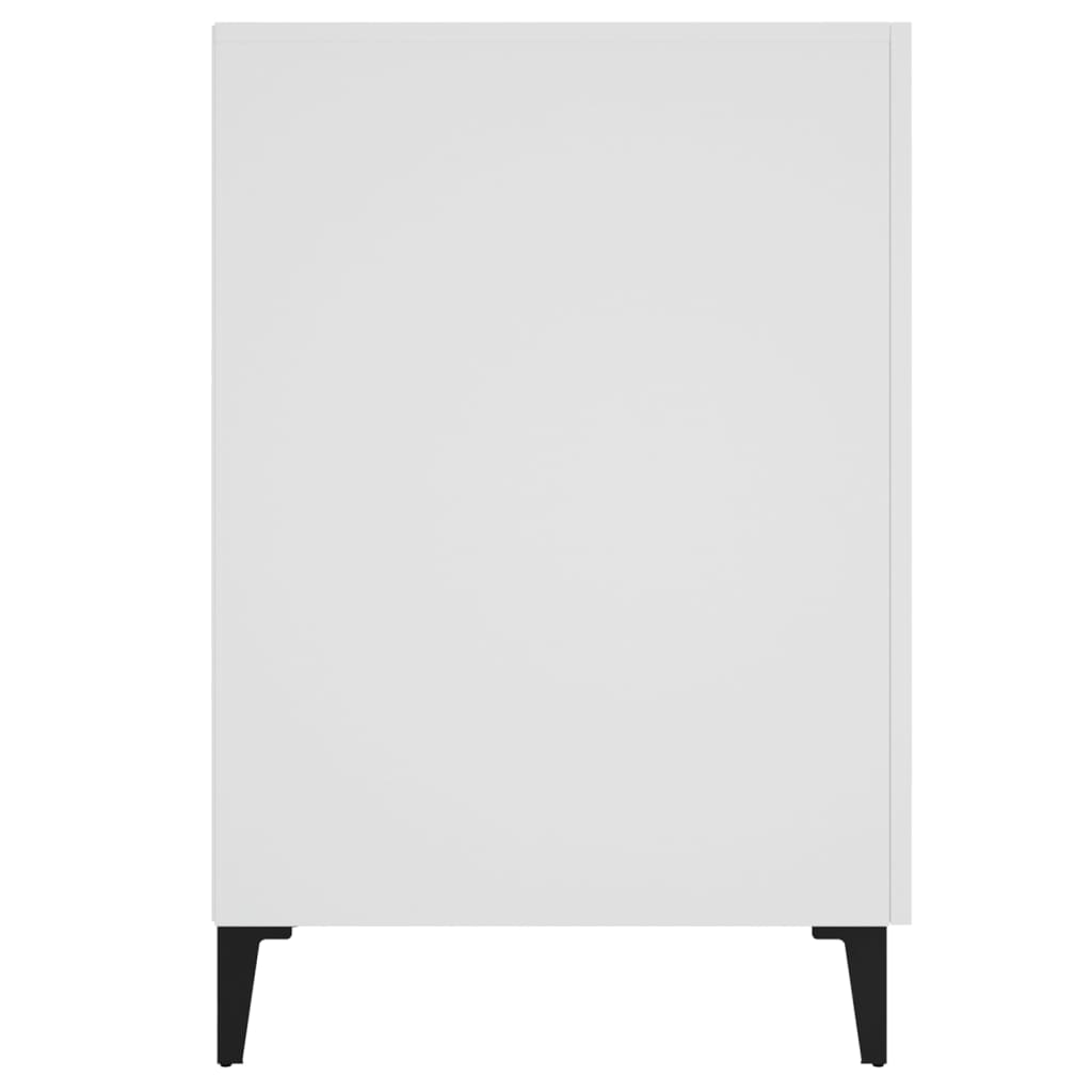 vidaXL Desk White 140x50x75 cm Engineered Wood