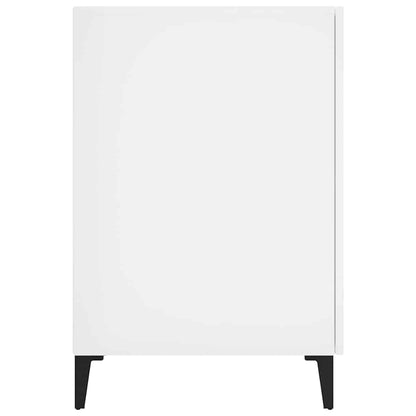 vidaXL Desk High Gloss White 140x50x75 cm Engineered Wood