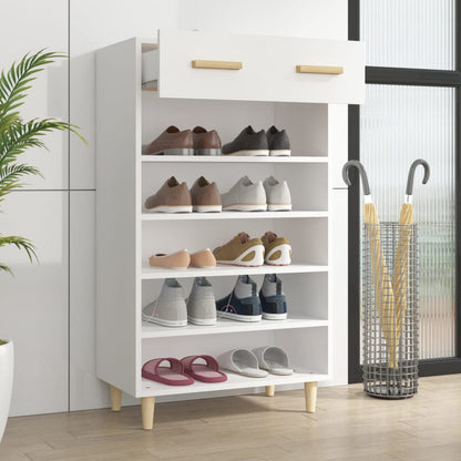 vidaXL Shoe Cabinet White 60x35x105 cm Engineered Wood