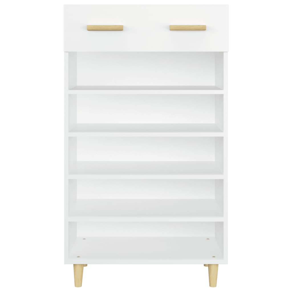 vidaXL Shoe Cabinet White 60x35x105 cm Engineered Wood