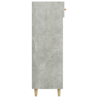 812784 vidaXL Shoe Cabinet Concrete Grey 60x35x105 cm Engineered Wood