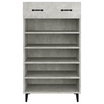 vidaXL Shoe Cabinet Concrete Grey 60x35x105 cm Engineered Wood