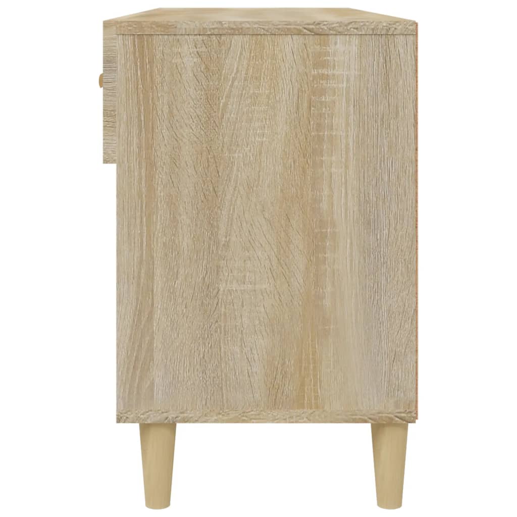 vidaXL Shoe Cabinet Sonoma Oak 102x35x55 cm Engineered Wood