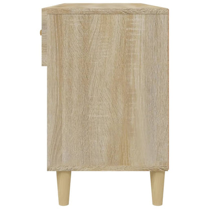 vidaXL Shoe Cabinet Sonoma Oak 102x35x55 cm Engineered Wood