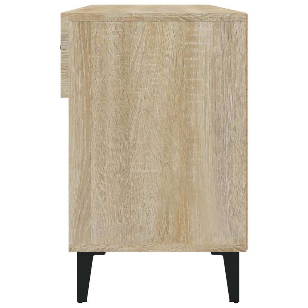 vidaXL Shoe Cabinet Sonoma Oak 102x35x55 cm Engineered Wood
