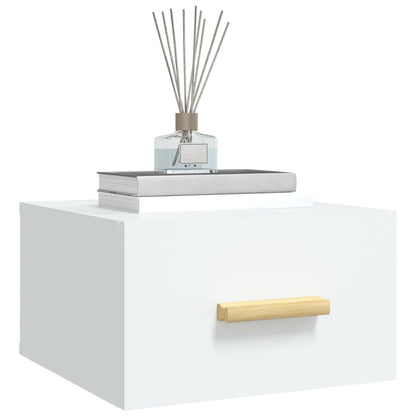 vidaXL Wall-mounted Bedside Cabinet White 35x35x20 cm
