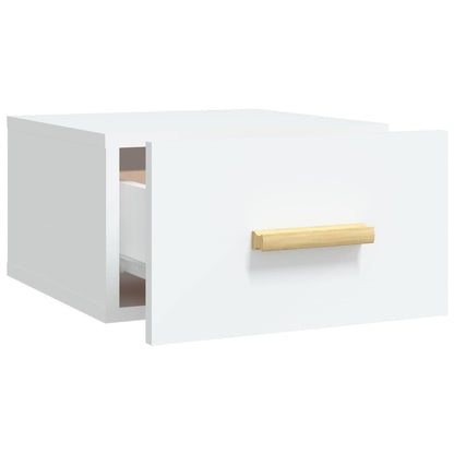 vidaXL Wall-mounted Bedside Cabinet White 35x35x20 cm