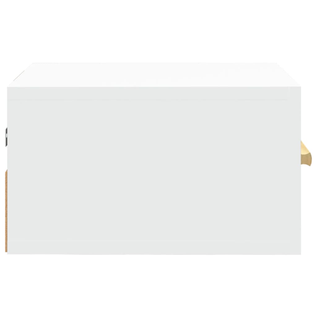 vidaXL Wall-mounted Bedside Cabinet White 35x35x20 cm