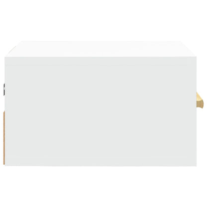 vidaXL Wall-mounted Bedside Cabinet White 35x35x20 cm