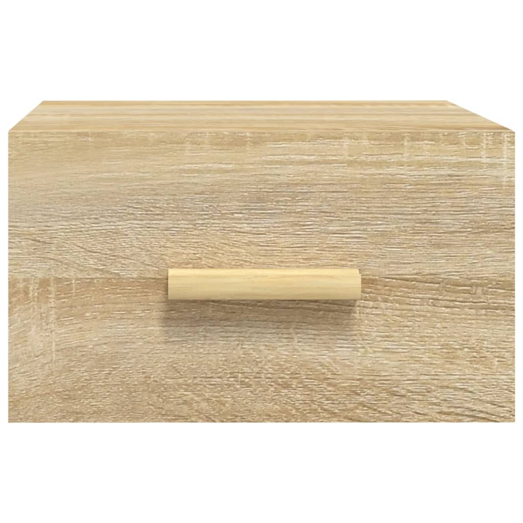 vidaXL Wall-mounted Bedside Cabinets 2 pcs Sonoma Oak 35x35x20 cm