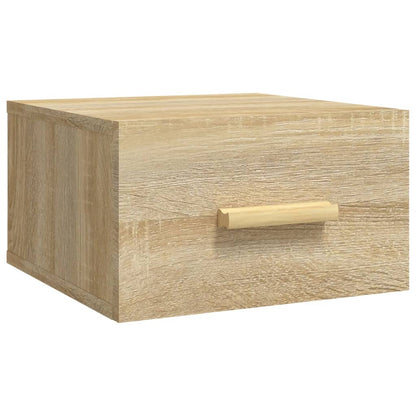 vidaXL Wall-mounted Bedside Cabinets 2 pcs Sonoma Oak 35x35x20 cm