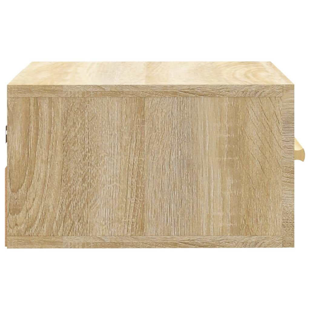 vidaXL Wall-mounted Bedside Cabinets 2 pcs Sonoma Oak 35x35x20 cm