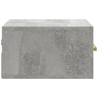 vidaXL Wall-mounted Bedside Cabinet Concrete Grey 35x35x20 cm