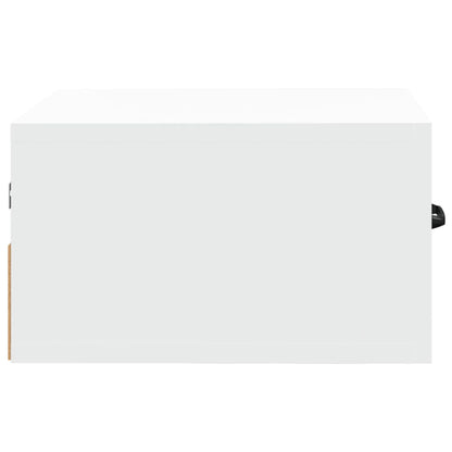 812852 vidaXL Wall-mounted Bedside Cabinet White 35x35x20 cm
