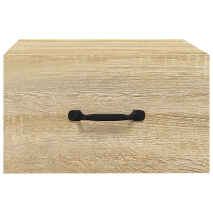 vidaXL Wall-mounted Bedside Cabinet Sonoma Oak 35x35x20 cm