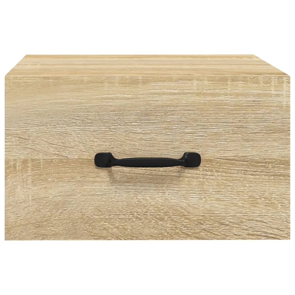vidaXL Wall-mounted Bedside Cabinet Sonoma Oak 35x35x20 cm