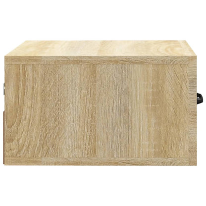 vidaXL Wall-mounted Bedside Cabinet Sonoma Oak 35x35x20 cm