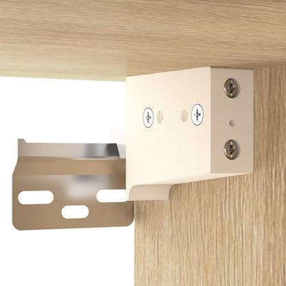 vidaXL Wall-mounted Bedside Cabinet Sonoma Oak 35x35x20 cm