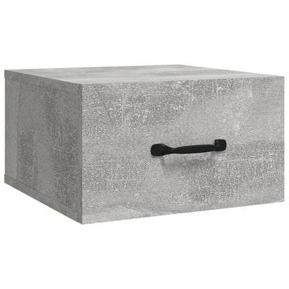 vidaXL Wall-mounted Bedside Cabinets 2 pcs Concrete Grey 35x35x20 cm