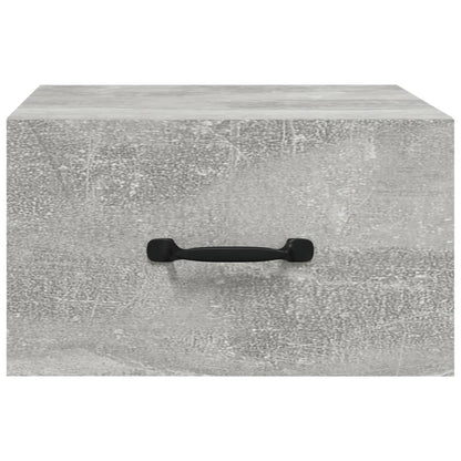 vidaXL Wall-mounted Bedside Cabinets 2 pcs Concrete Grey 35x35x20 cm