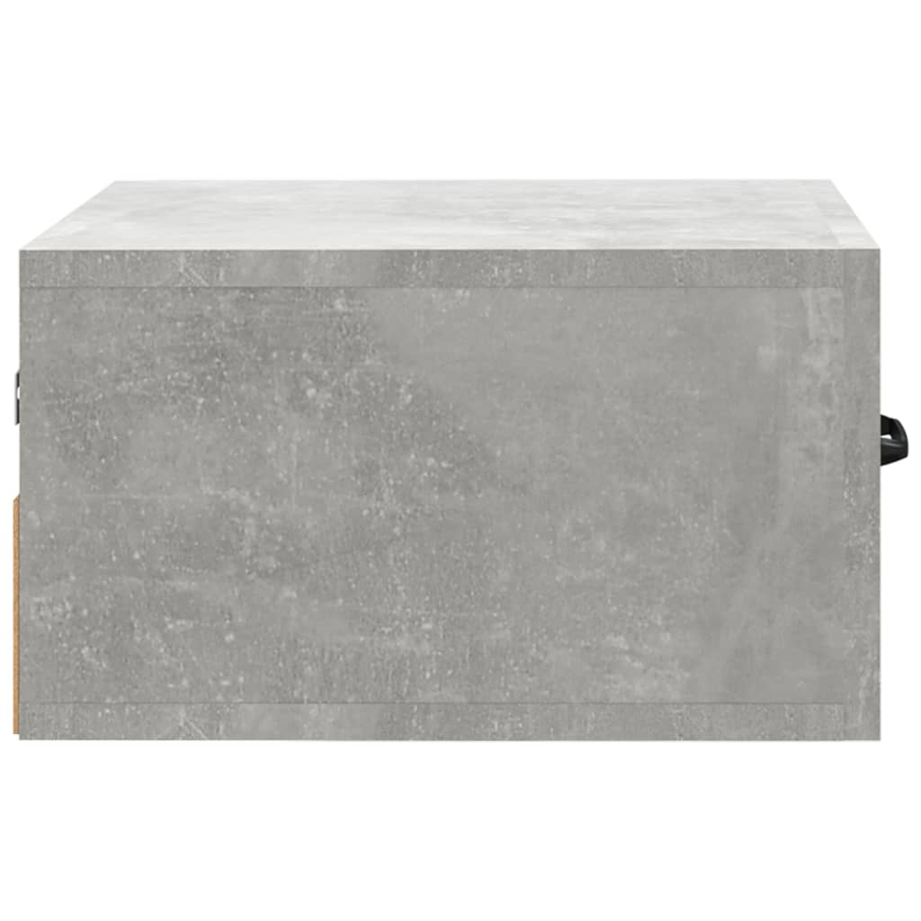 vidaXL Wall-mounted Bedside Cabinets 2 pcs Concrete Grey 35x35x20 cm