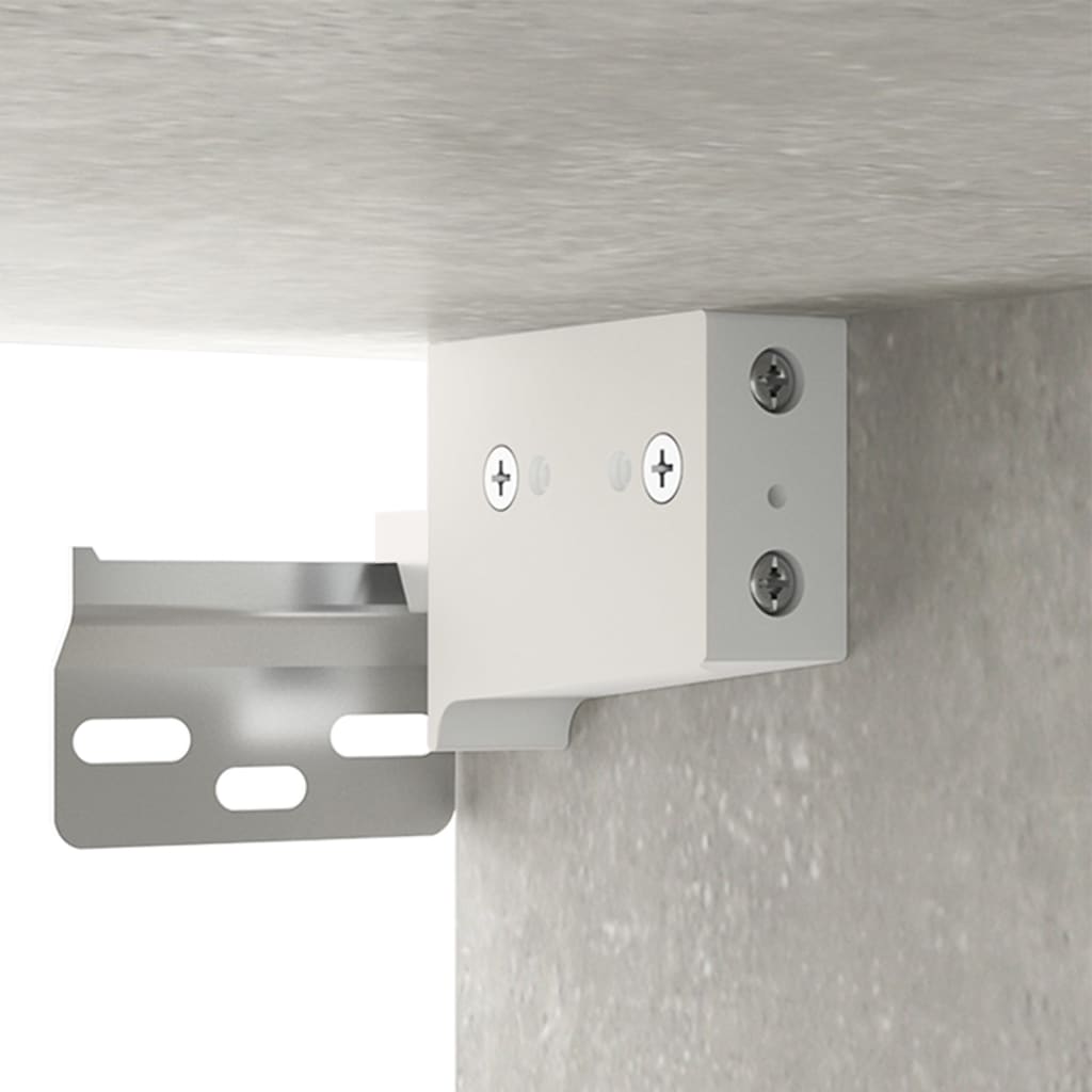 vidaXL Wall-mounted Bedside Cabinets 2 pcs Concrete Grey 35x35x20 cm