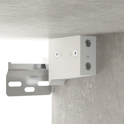 vidaXL Wall-mounted Bedside Cabinets 2 pcs Concrete Grey 35x35x20 cm