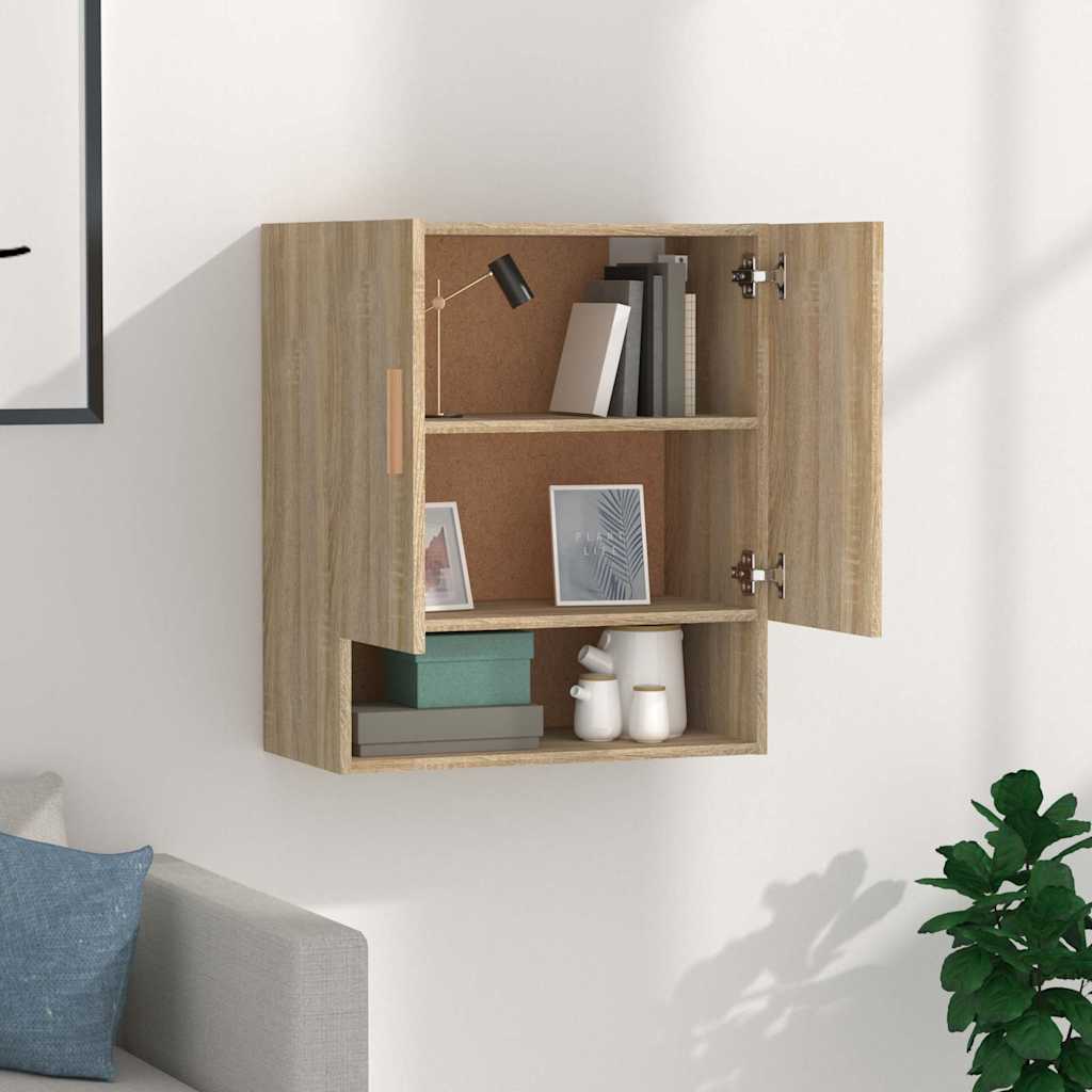 812873 vidaXL Wall Cabinet Sonoma Oak 60x31x70 cm Engineered Wood