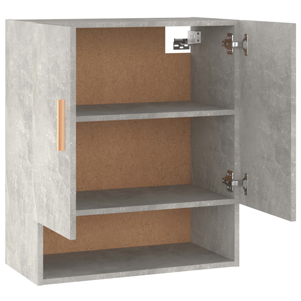 vidaXL Wall Cabinet Concrete Grey 60x31x70 cm Engineered Wood
