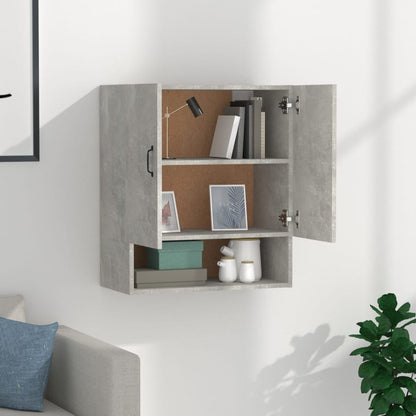 vidaXL Wall Cabinet Concrete Grey 60x31x70 cm Engineered Wood