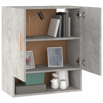 812883 vidaXL Wall Cabinet Concrete Grey 60x31x70 cm Engineered Wood