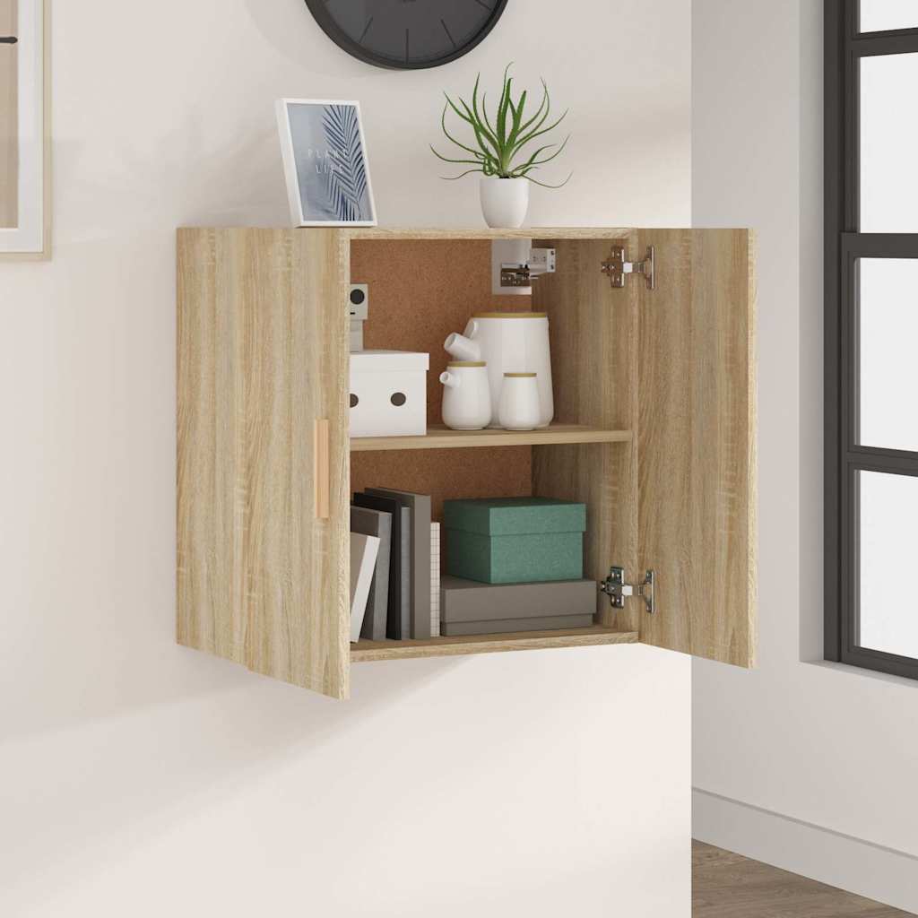 812891 vidaXL Wall Cabinet Sonoma Oak 60x30x60 cm Engineered Wood