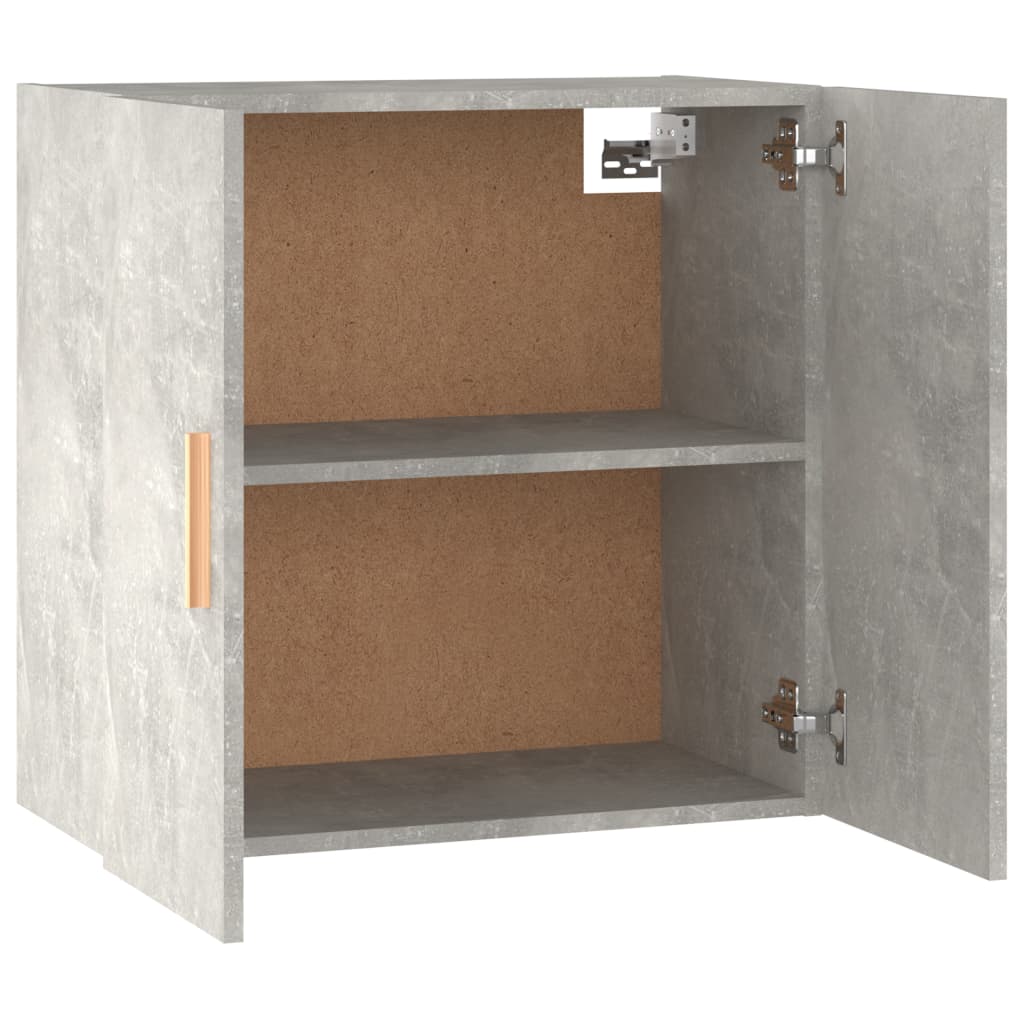 vidaXL Wall Cabinet Concrete Grey 60x30x60 cm Engineered Wood