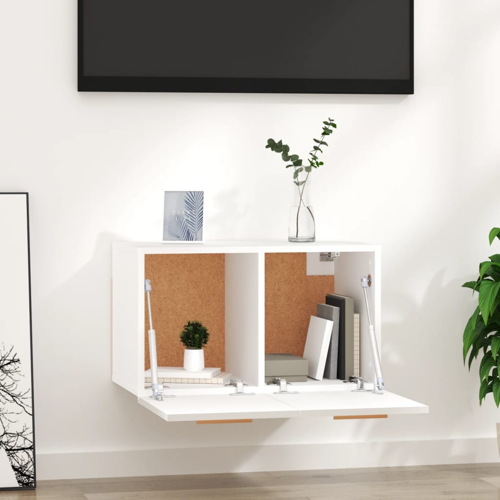 vidaXL Wall Cabinet White 60x36.5x35 cm Engineered Wood