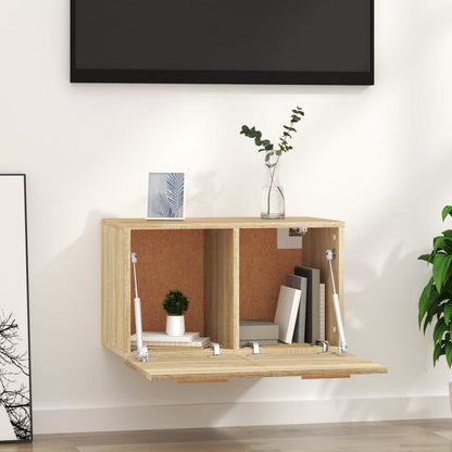 vidaXL Wall Cabinet Sonoma Oak 60x36.5x35 cm Engineered Wood