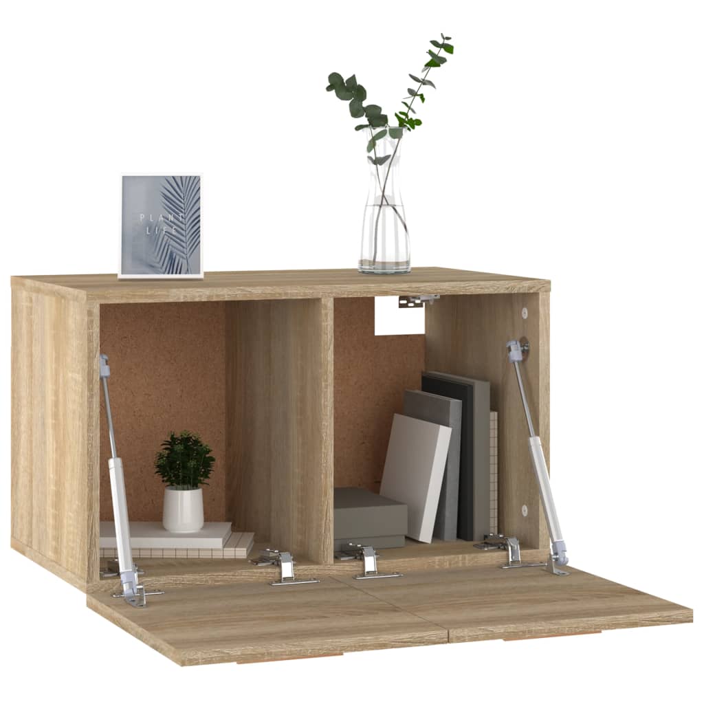 vidaXL Wall Cabinet Sonoma Oak 60x36.5x35 cm Engineered Wood