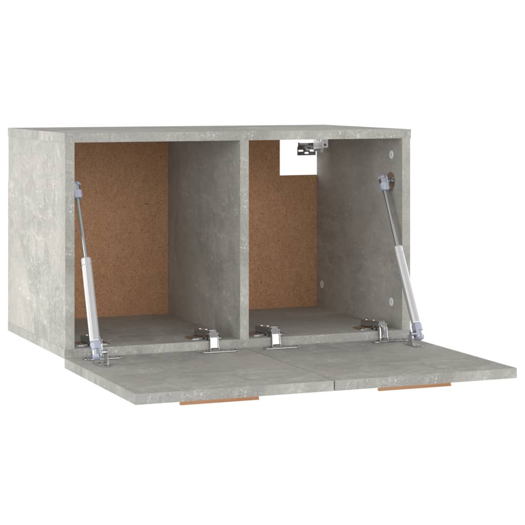 vidaXL Wall Cabinet Concrete Grey 60x36.5x35 cm Engineered Wood