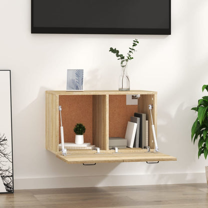 vidaXL Wall Cabinet Sonoma Oak 60x36.5x35 cm Engineered Wood