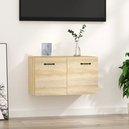 vidaXL Wall Cabinet Sonoma Oak 60x36.5x35 cm Engineered Wood