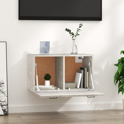 vidaXL Wall Cabinet Concrete Grey 60x36.5x35 cm Engineered Wood