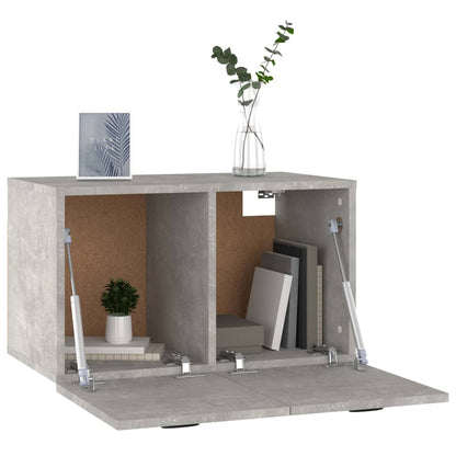 vidaXL Wall Cabinet Concrete Grey 60x36.5x35 cm Engineered Wood