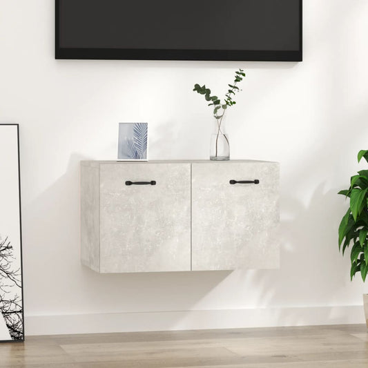 vidaXL Wall Cabinet Concrete Grey 60x36.5x35 cm Engineered Wood